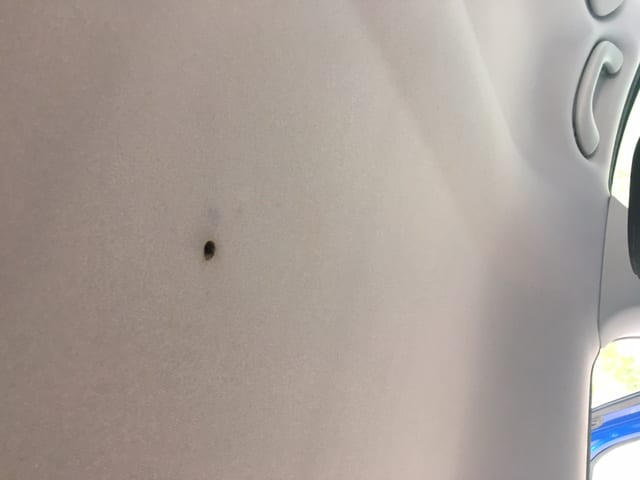 Sigara yanığı tamiri önce